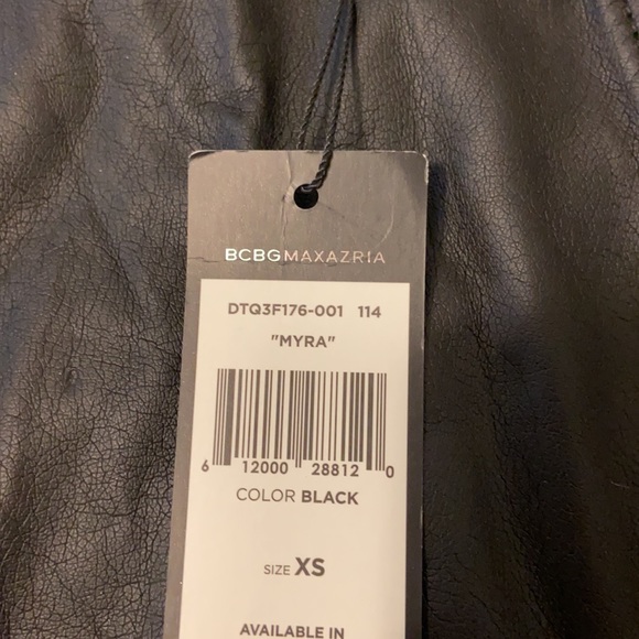 black leather skirt with zippers - Picture 5 of 5